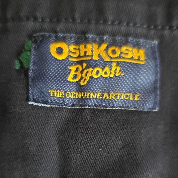 OshKosh B'gosh Boy's Turtle Print Navy Blue Overall Shorts 12 Months - Picture 3 of 10